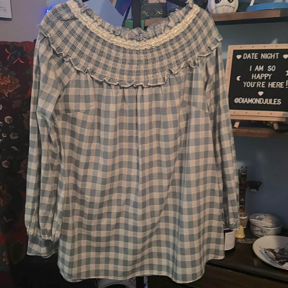 Ryu Gingham Top - image 1